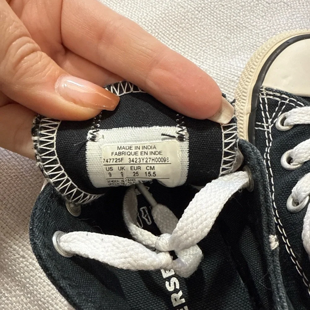 Converse Black and White Kids Sneakers